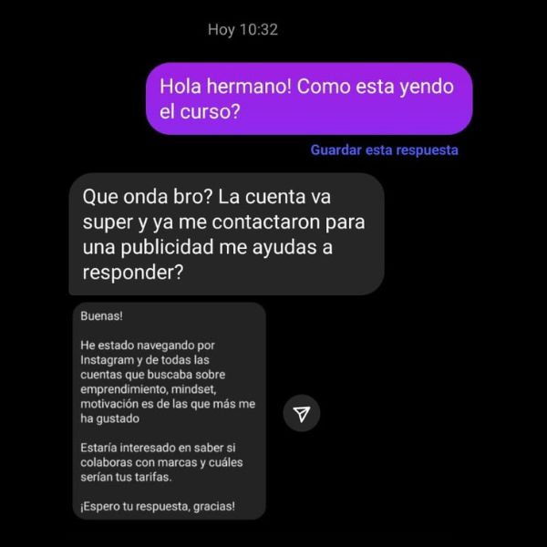 Testimonio alumno