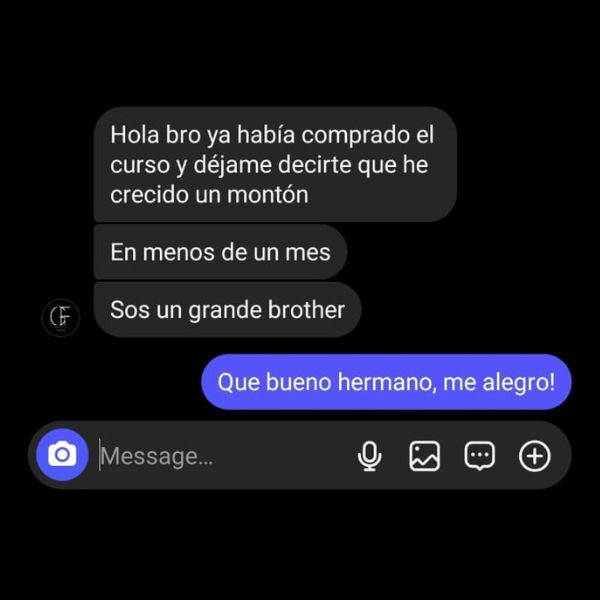 Testimonio alumno